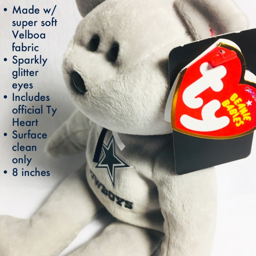 Ty Beanie Babies DALLAS COWBOYS Bear RETIRED NEW - Picture 3 of 7